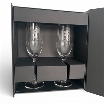 Champagne glas med gravering 
